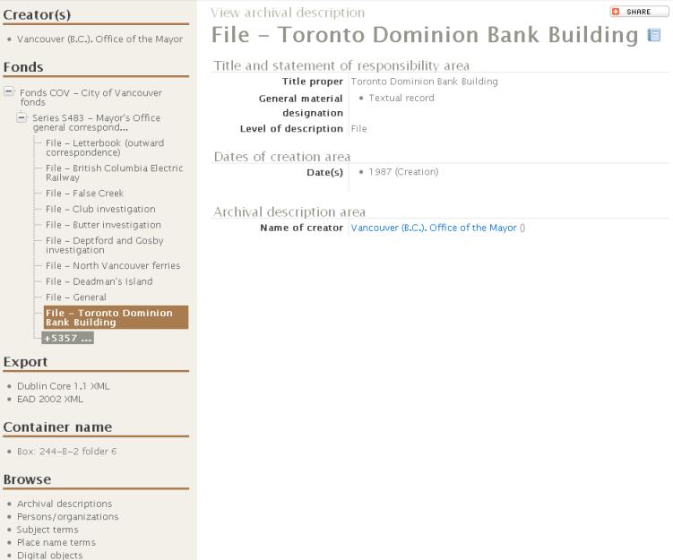 example of full description result