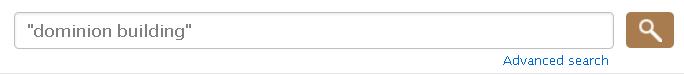 search box with quotation marks