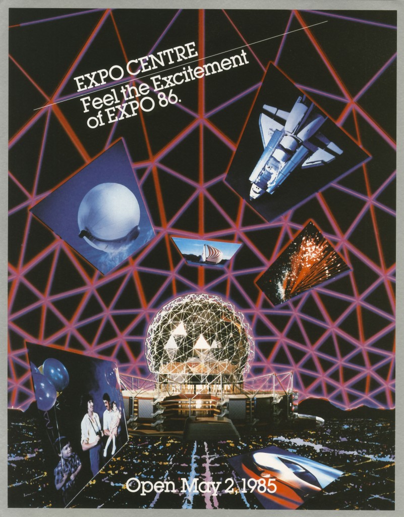 Green & Huckvale Expo 86 poster design. Reference Code AM1453-S3, Box 972-F-2 folder 4