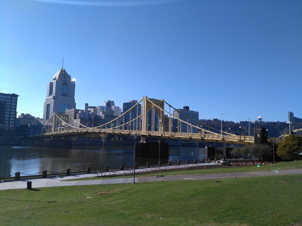 The Roberto Clemente Bridge – one of 446 in Pittsburgh! Photograph by Jana Grazley