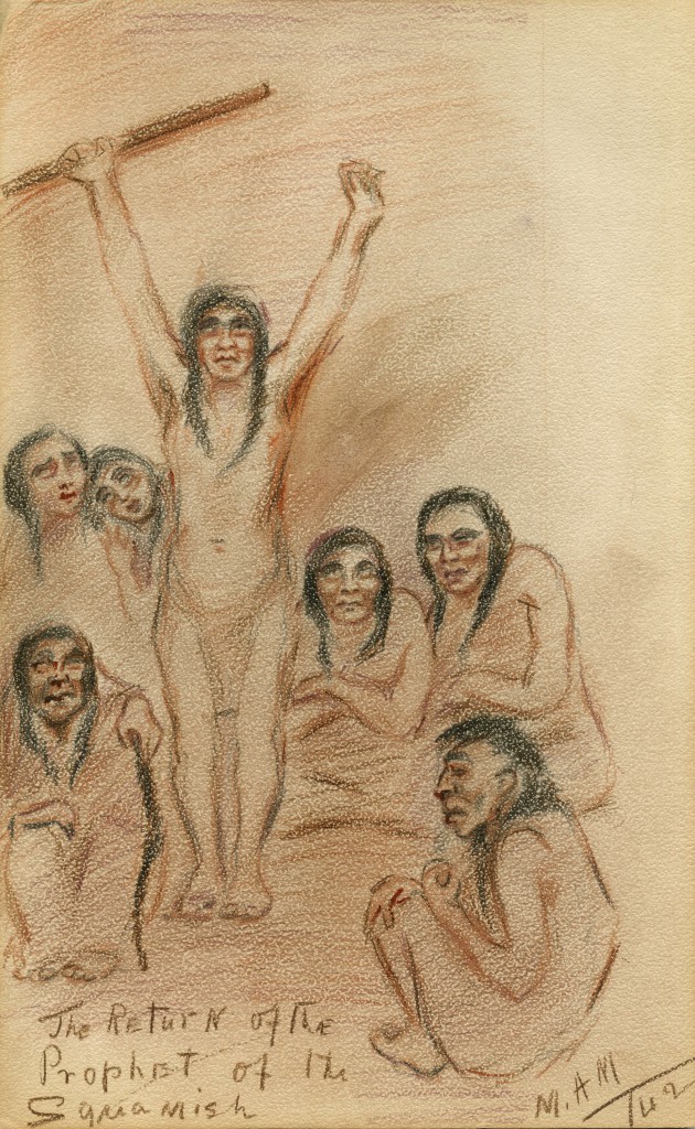 The return of the prophet of the Squamish, Maisie Armytage-Moore, 1942