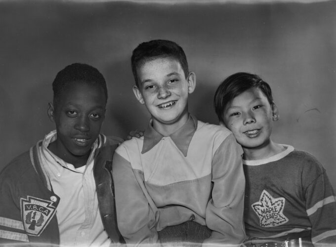 hree boys from the Vancouver Boys Club Association, 1950. Reference code: AM1545-S3-: CVA 586-13418