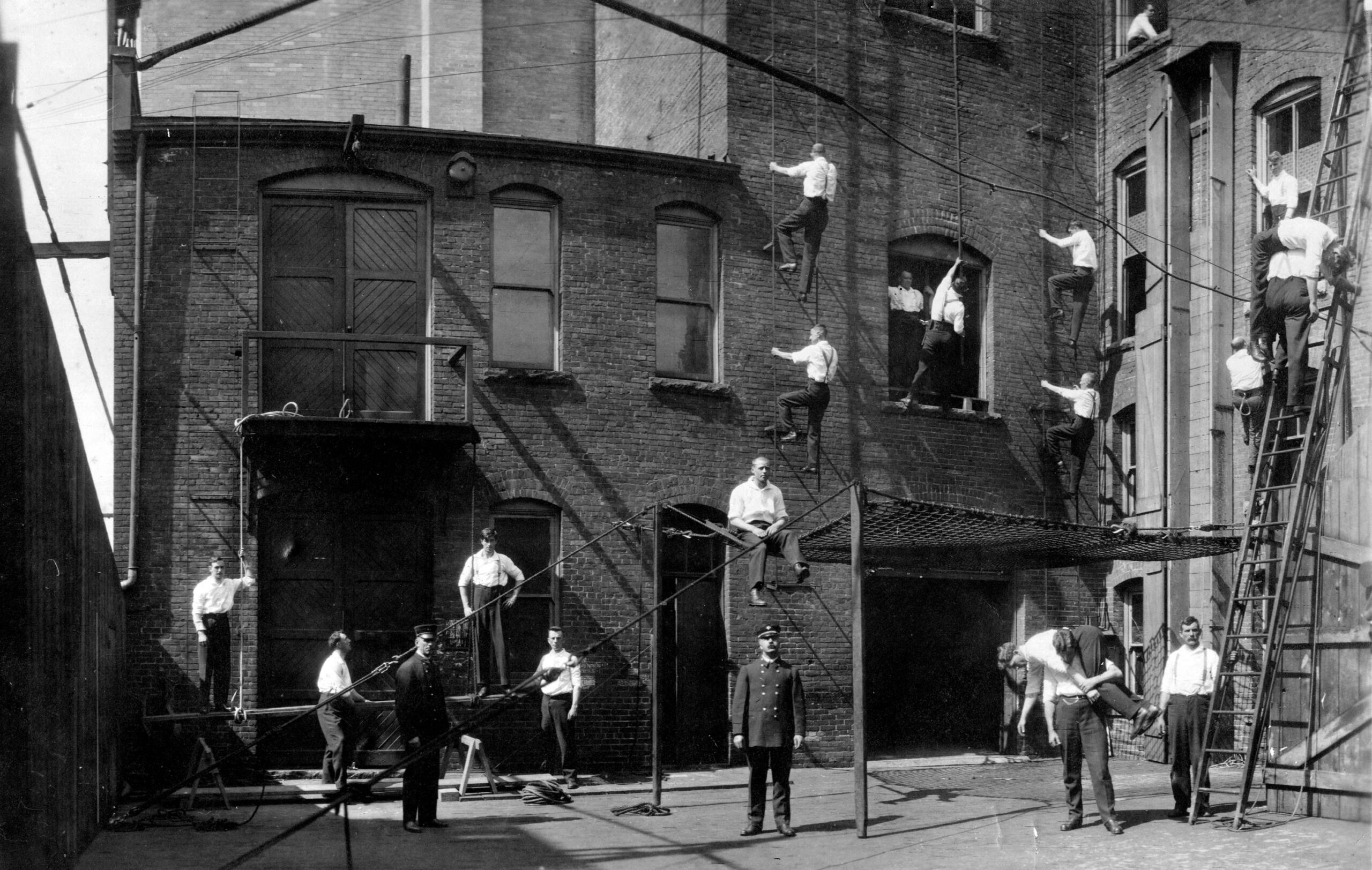 Training and practicing drills, ca. 1910. Reference code: COV-S280-: CVA 354-014