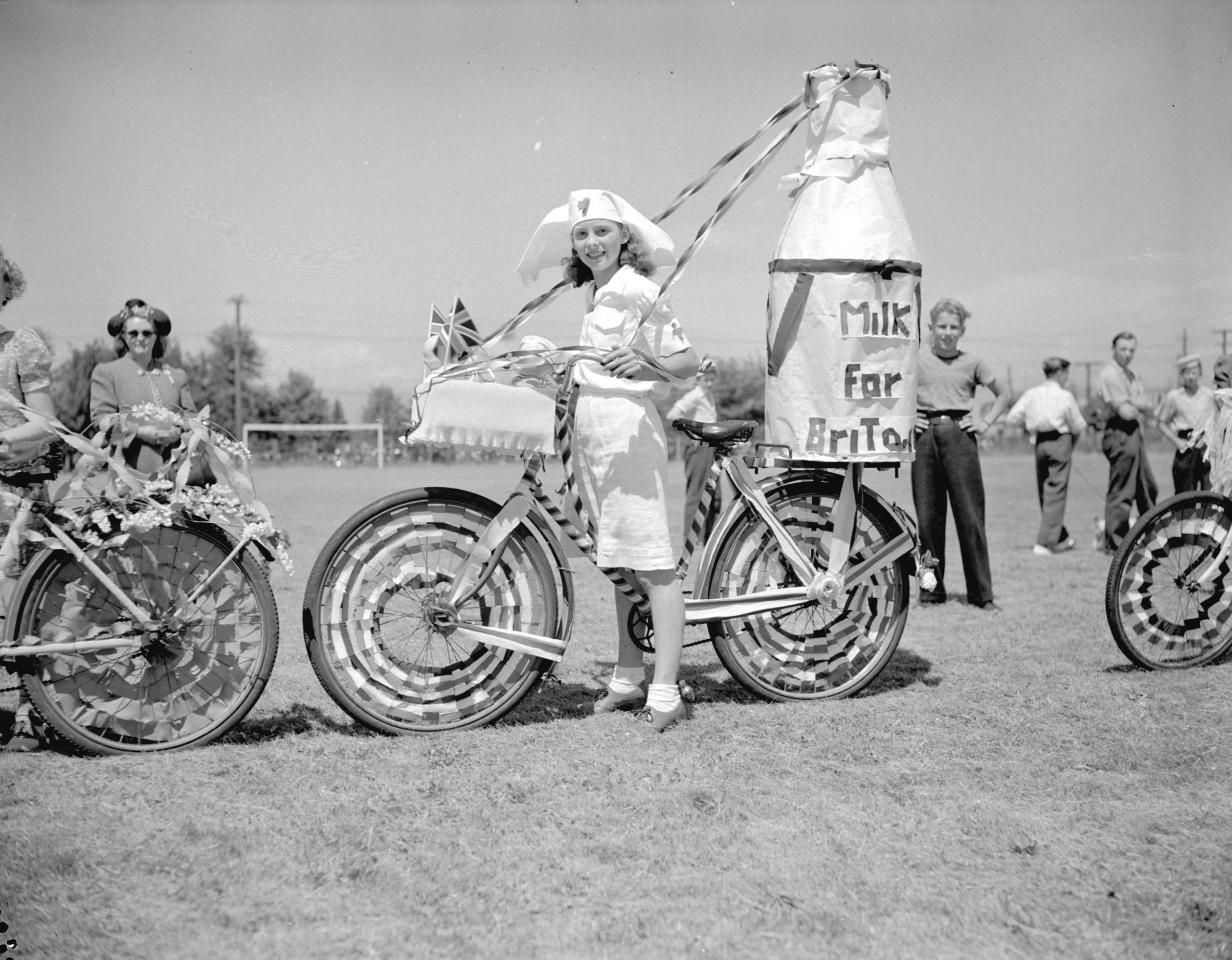 Decorated bicycle at Richmond Victory Celebration. Reference code: AM1545-S3-: CVA 586-1301