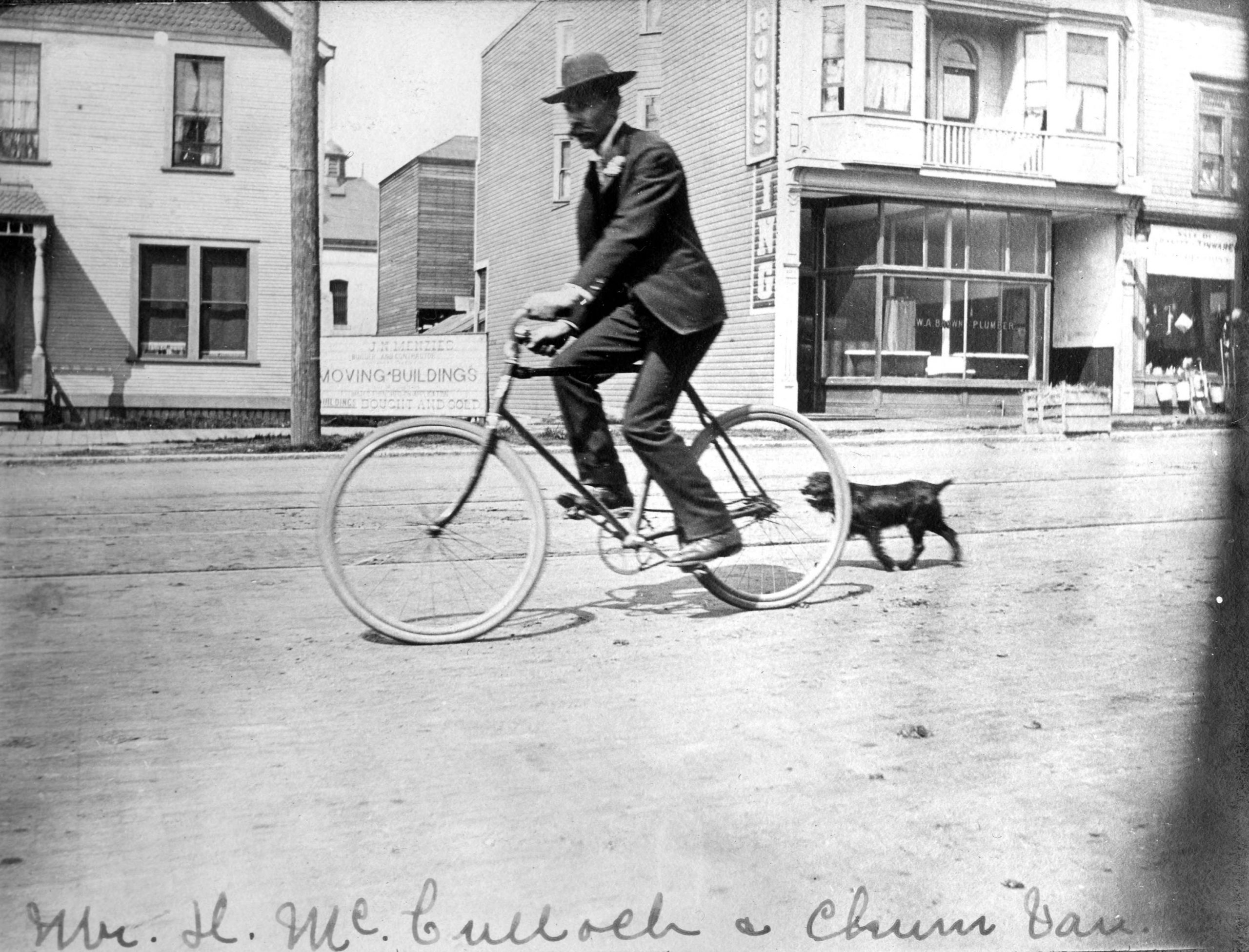 Cycling on East Hastings. Reference code: AM1376-F14-: CVA 312-40