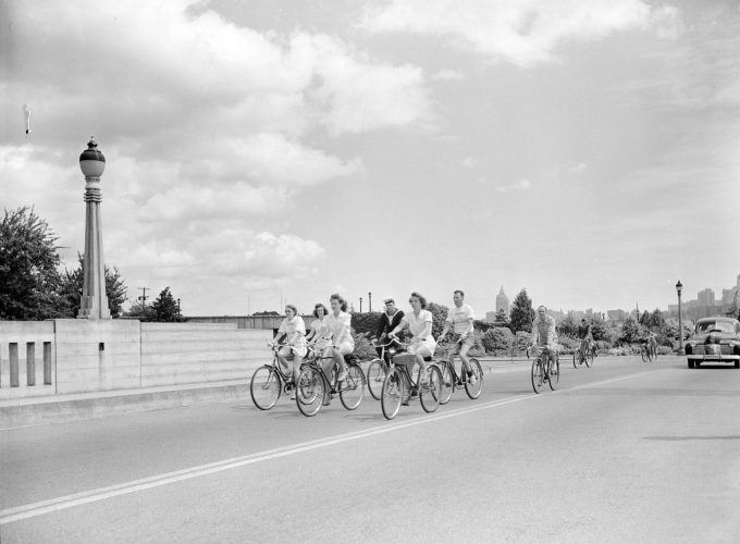 Canadian Youth Hostel bike hike, July 1943. Reference code: AM1545-S3-: CVA 586-1342