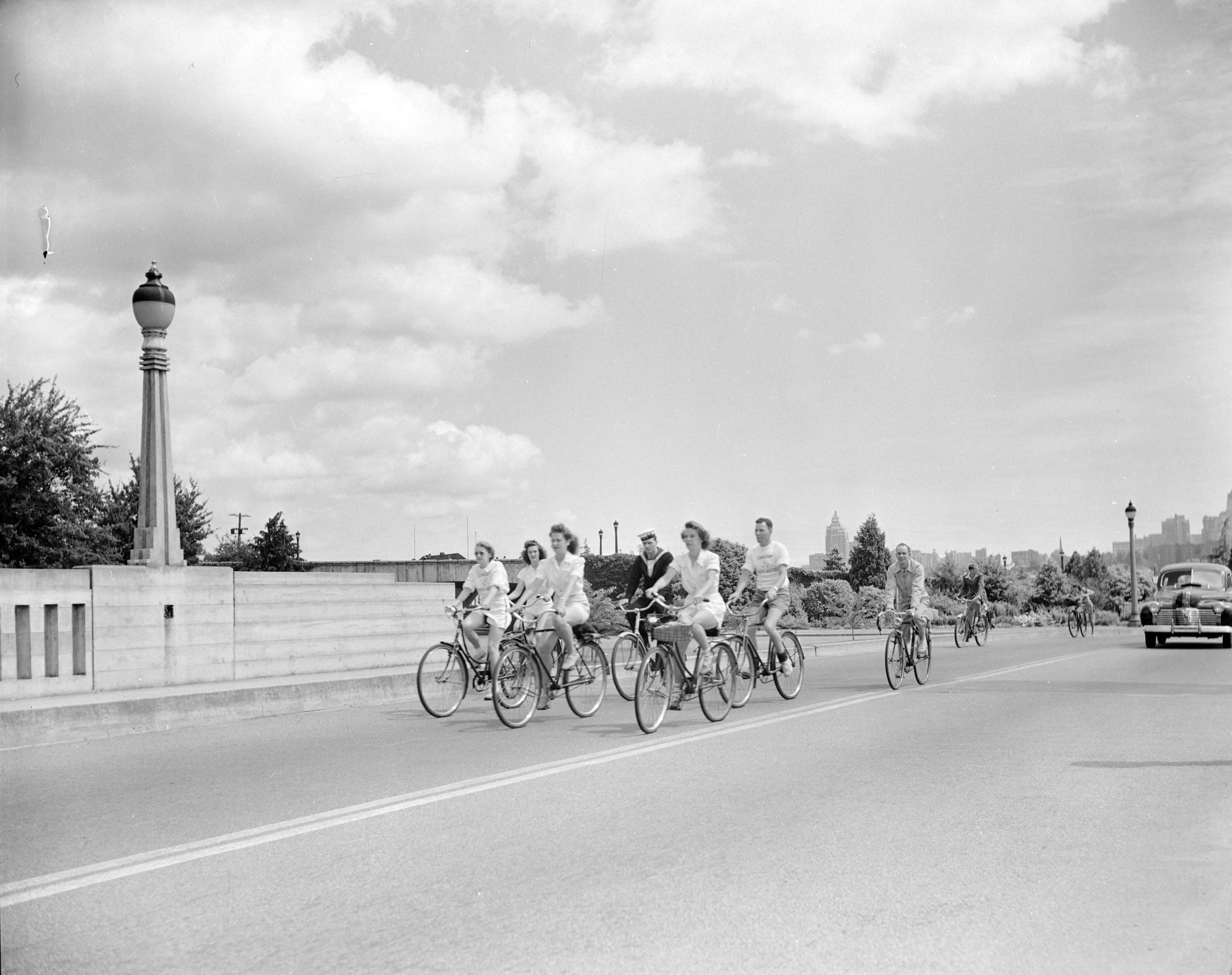 Canadian Youth Hostel bike hike, July 1943. Reference code: AM1545-S3-: CVA 586-1342