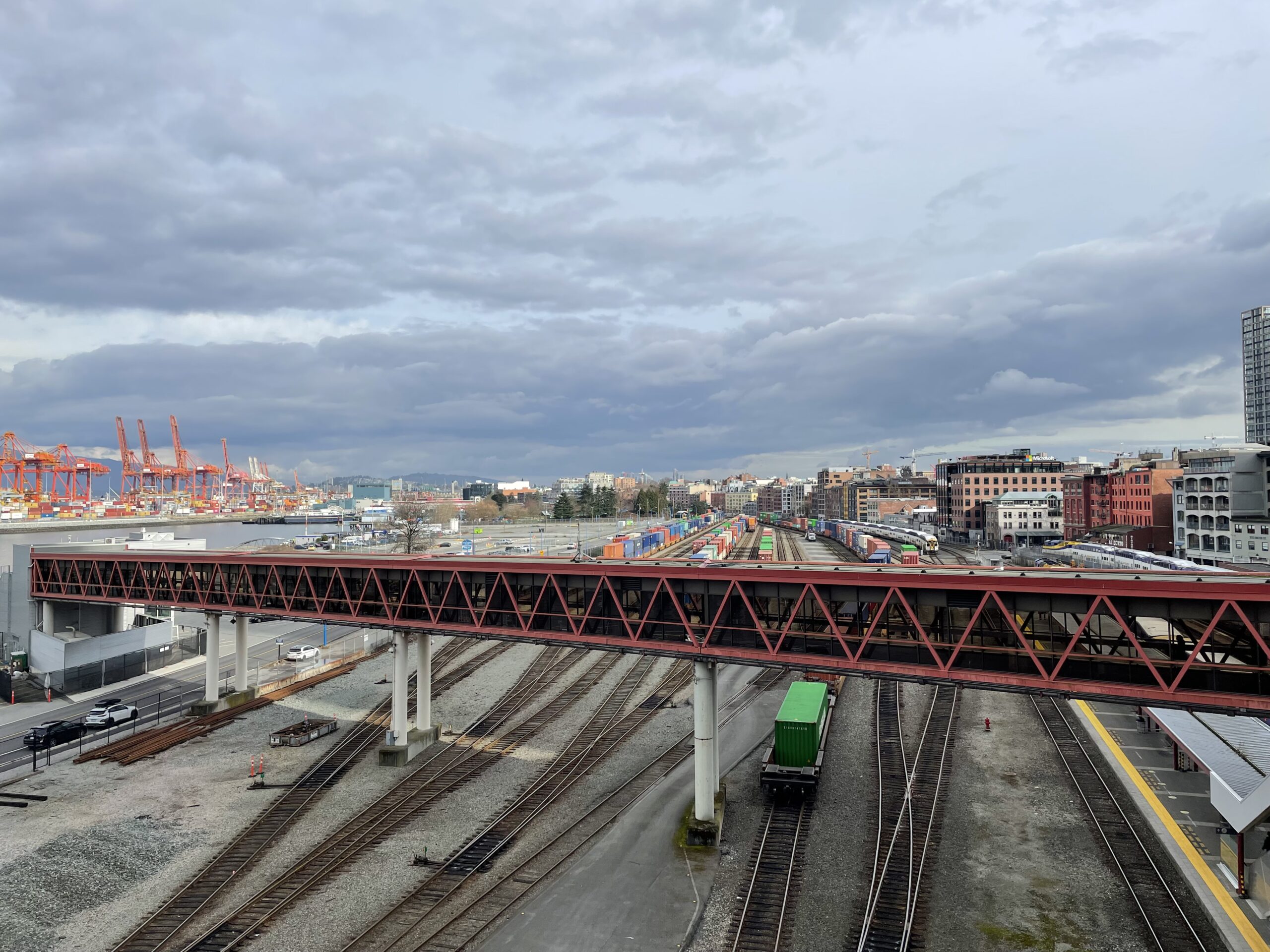 The walking tour started at Robson Square and ended at the Woodward’s Redevelopment, taking in Waterfront Station and the surrounding area. Photo by Bronwyn Smyth