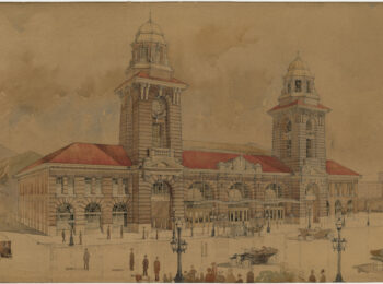 Great Northern Railway terminal : Station St., Vancouver, BC, 1914? Reference Code: AM1399-S2-: 2002-005.005