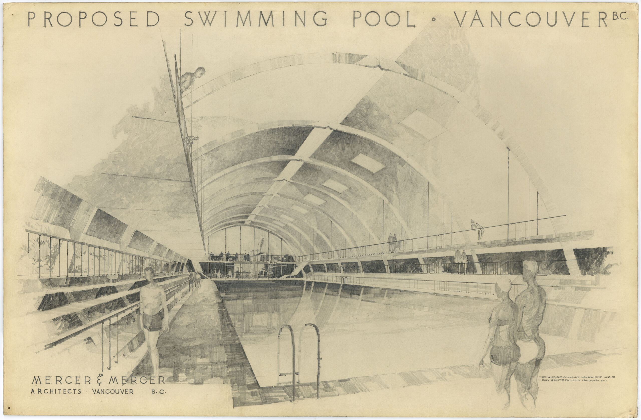 Proposed swimming pool, Vancouver, B.C., 1959. Reference Code: AM1431-: 2003-008.03
