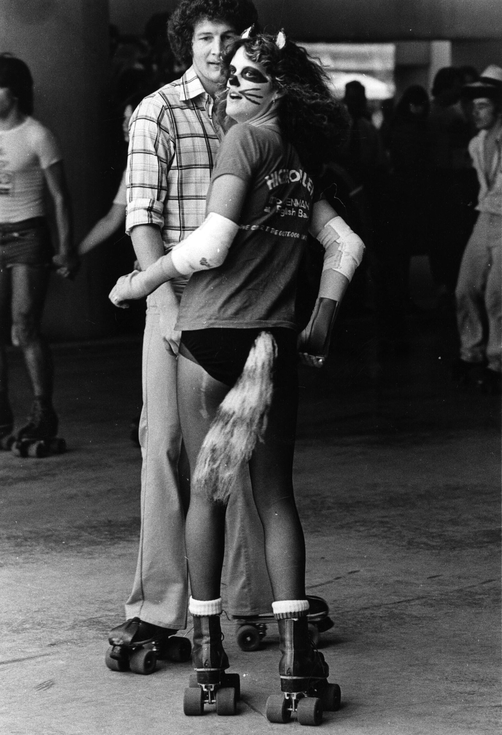 Roller dancing at Robson Square, 1979. Reference code: AM1528-S1-F188-: 2008-127.05622