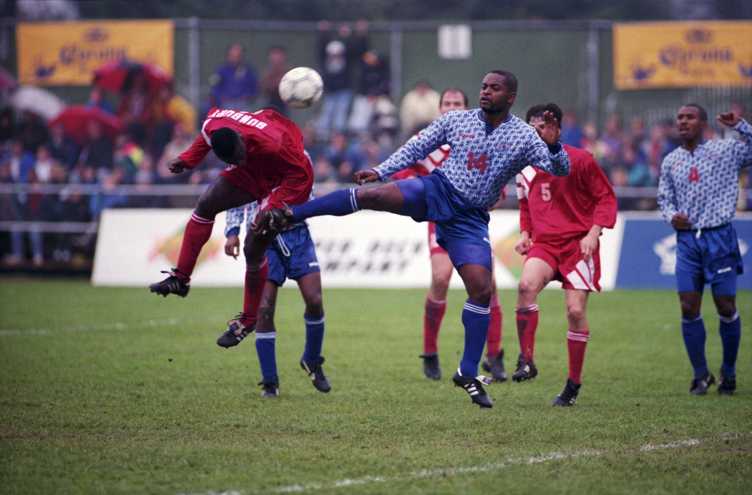 World Cup qualification match, Canada vs. Bermuda, 1992. Reference code: AM1528-S1-F196-: 2008-127.05861