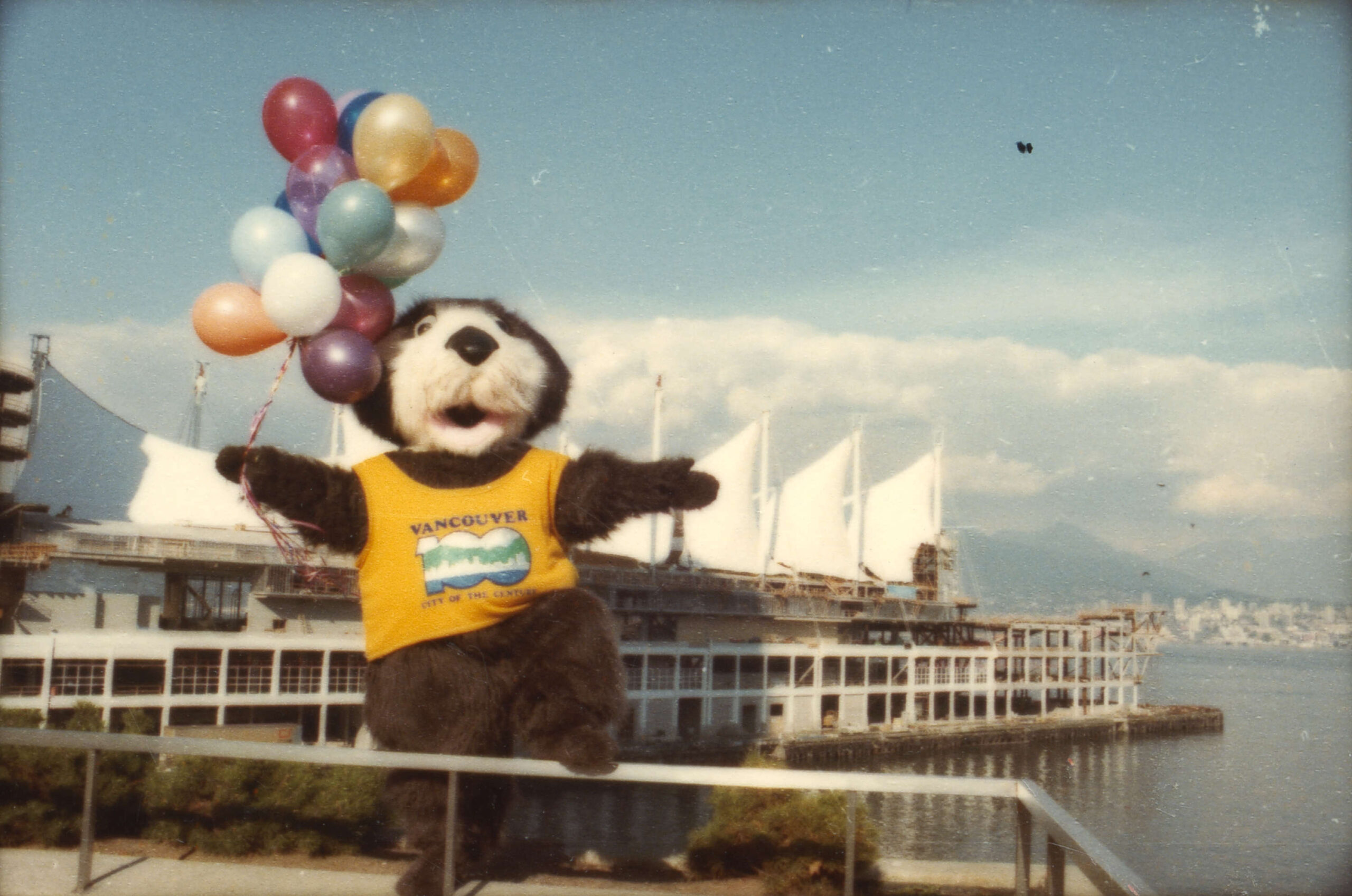 Tillicum, Vancouver’s Centennial mascot. Reference Code: AM1576-S6-12-F42-: 2011-010.1945-: 2011-010.1945.04