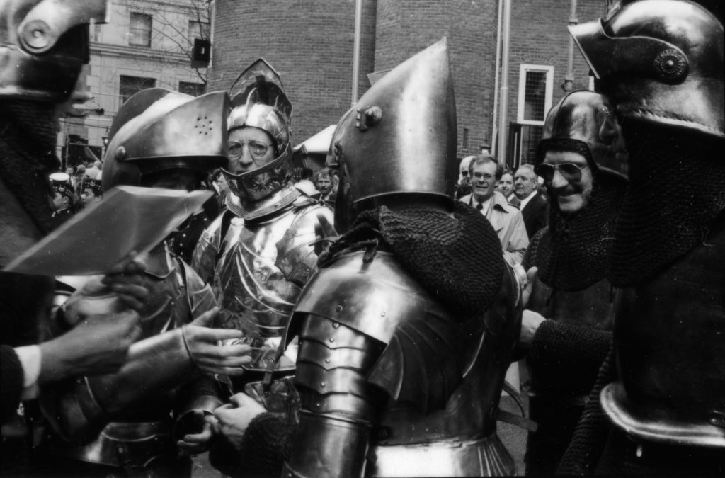 Part of the Castle Vancovuer opening ceremony, April 4, 1986. Reference code AM1576-S6-12-F11-: 2011-010.2748