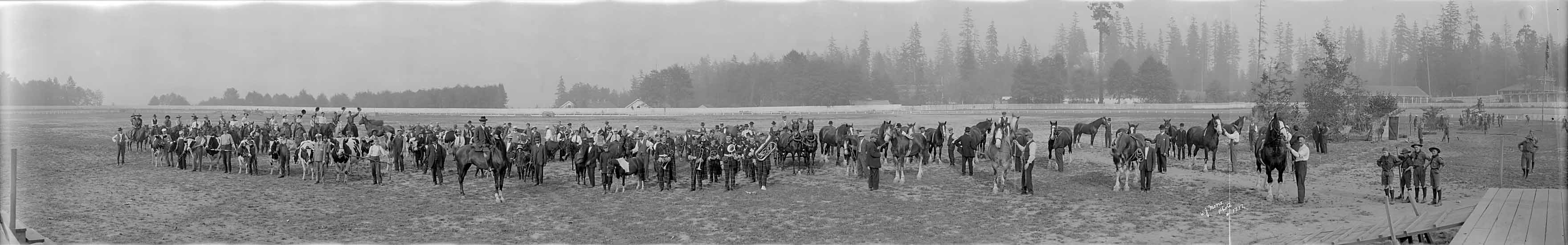 Stock parade at the Vancouver Exhibition at Hastings Park, 1915