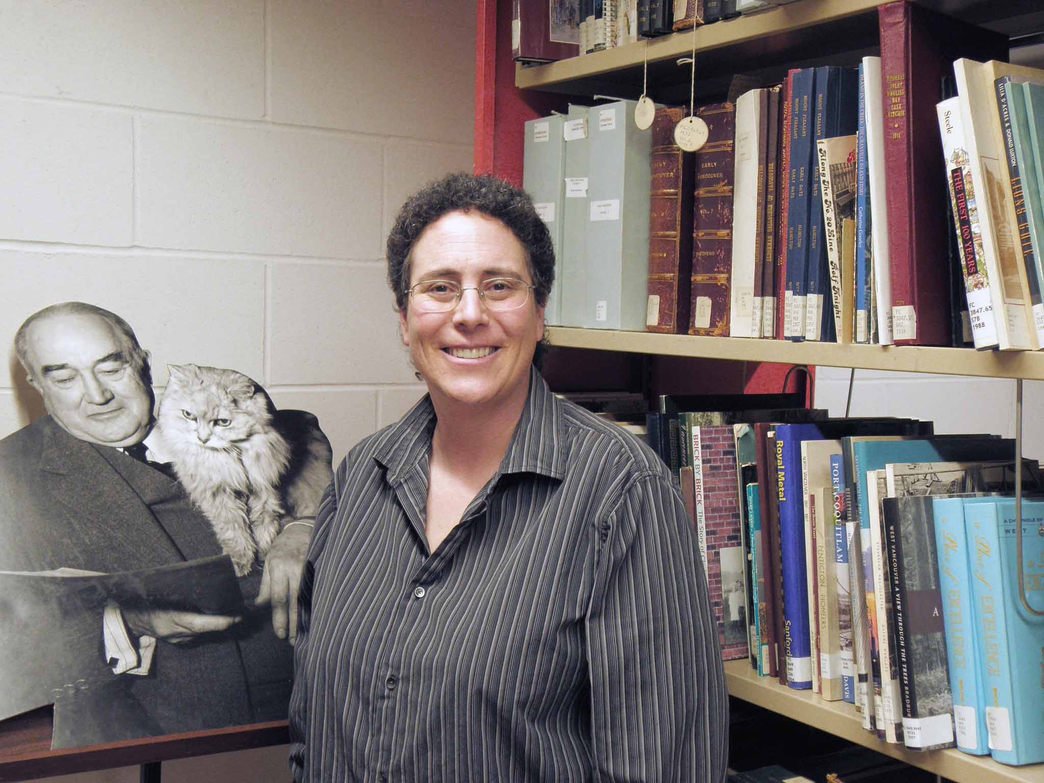 Lisa Snider with Major Matthews and Jack the Cat