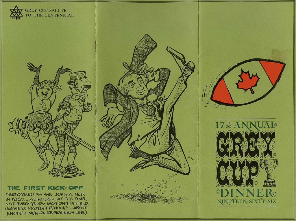 Grey Cup Dinner Program 1963