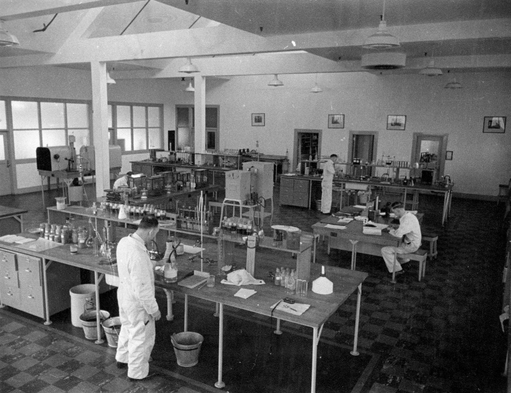 People hard at work in the No.1 Laboratory, located at the site of the BC Sugar refinery at Vancouver’s Port, ca. 1935. Reference code: 2011-092.0517.