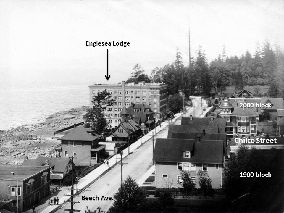 The photo above, showing streets and features.
