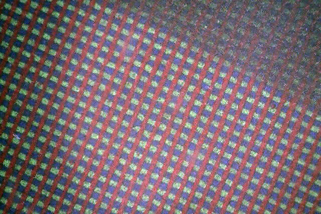 Dufay filter pattern on at 200x magnification. Detail from image of steamship above, reference code AM640-: CVA 260-1819.