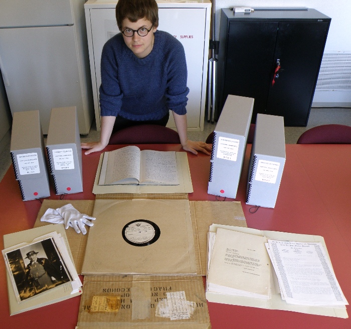 Records from the Victorian Order of Nurses. Photo by Cristen Polley.