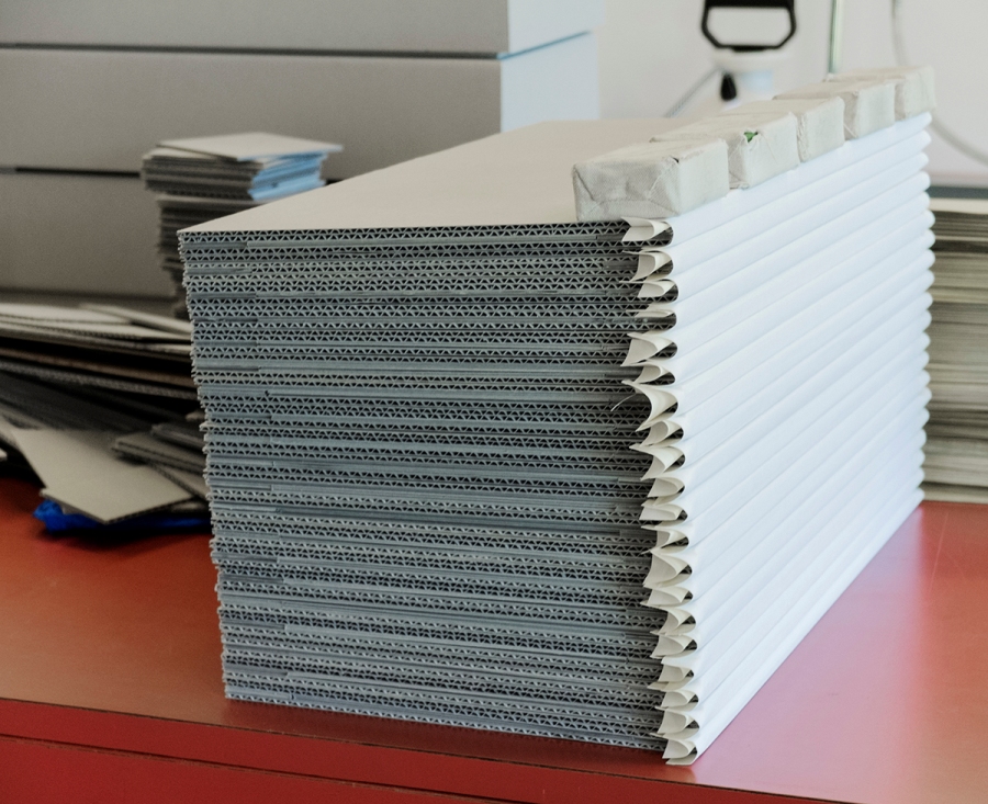 The quantity of negatives required mass production techniques. Photograph by Kathy Kinakin.