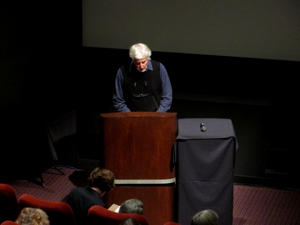 Michael Kluckner providing historical commentary. Photograph by Jeffery Chong.
