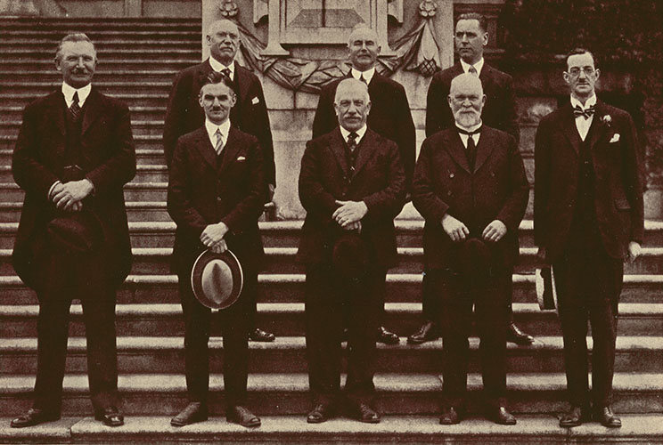 The original executive of the Burns Fellowship. Page 9 of “Vancouver’s Tribute to Burns”, 1928, reference code PR 4331 R24.