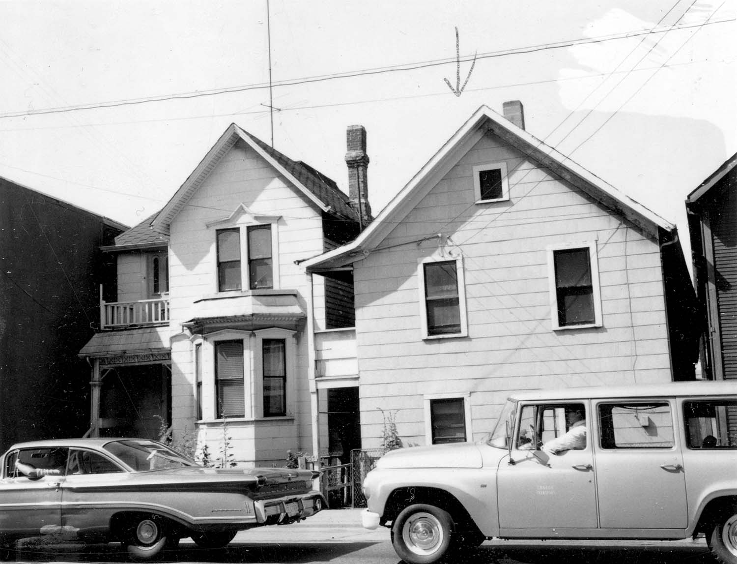 255 Prior Street, front, 1968. Photograph also shows 251 Prior Street. Reference code COV-S168-: CVA 203-26