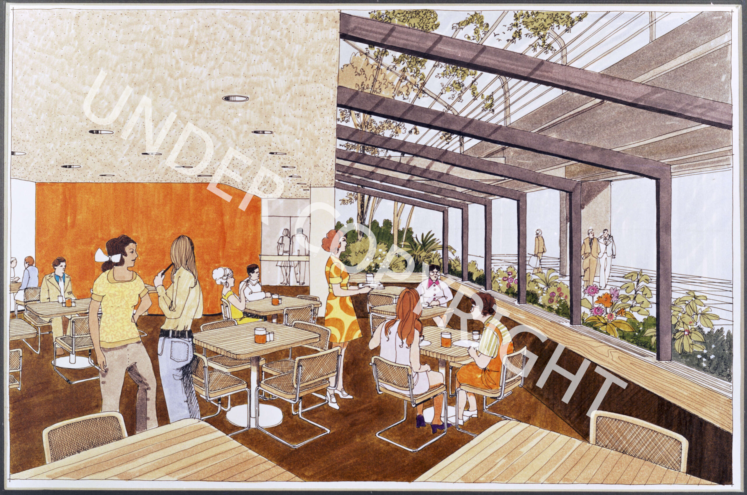 Cafeteria in expanded Burnaby Municipal Hall. Reference code: AM1672-S1-F124 : 2013-031.1453
