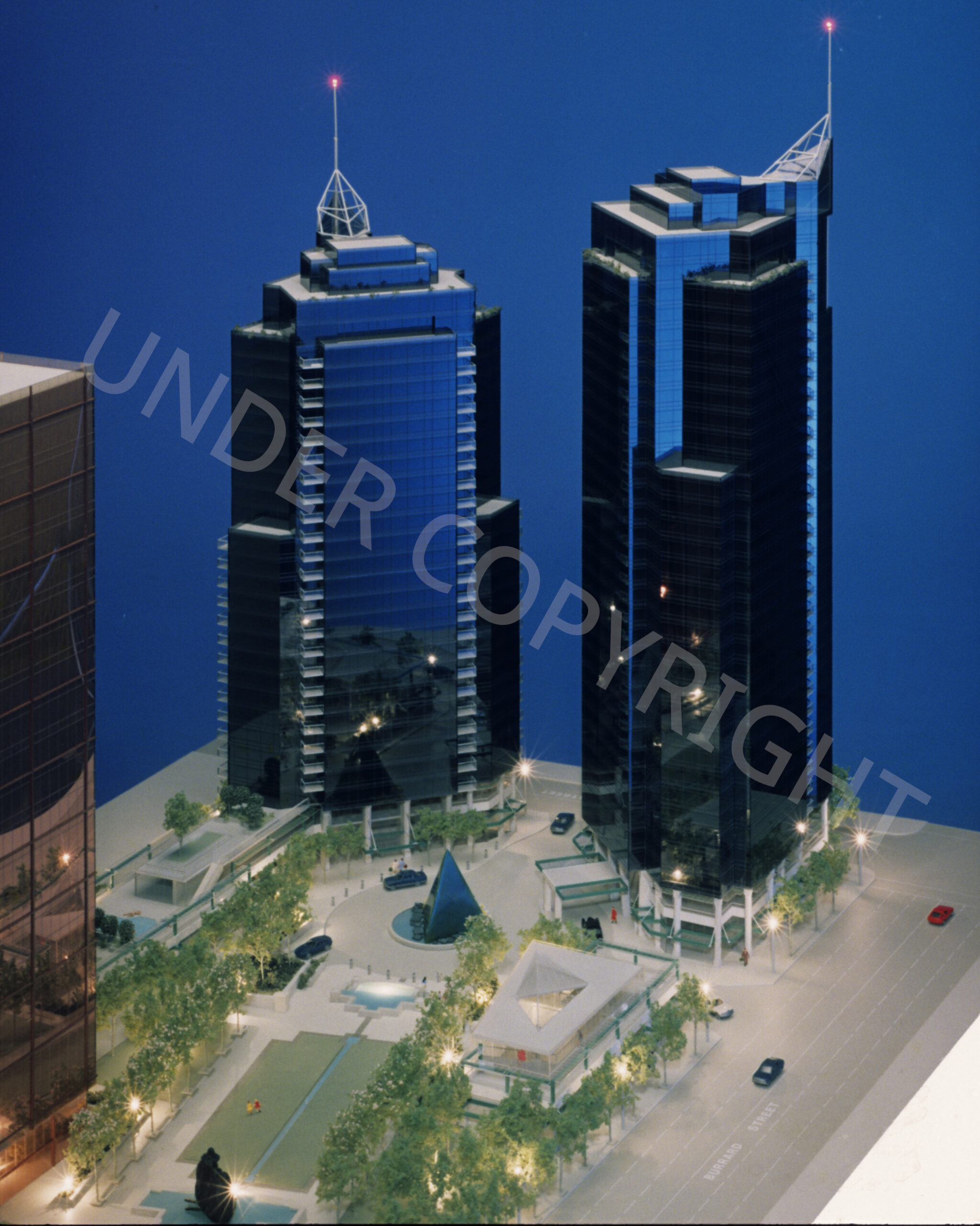 Wall Centre phase 1 model. Reference code: AM1672-S1-F254 : 2016-031.1926, Colin Jewall Photo Studios, photographer
