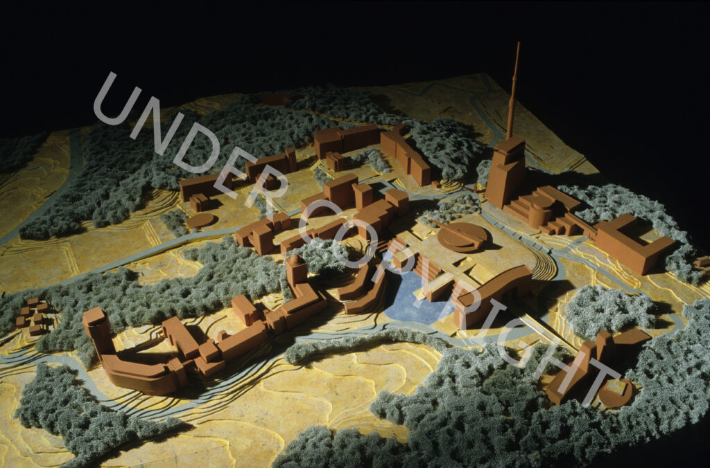 Model of master plan for Kyonggi University Suwon campus, Suwon, South Korea. Reference code: AM1672-S1-F399 : 2016-031.2709