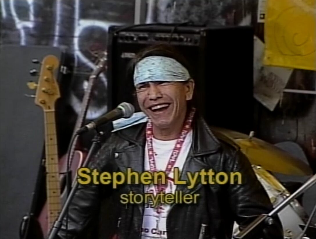 Still from an episode of Fearless TV. Pictured: Stephen Lytton at the 1st Annual Fearless Festival, held in Pigeon Park on July 1, 2007. Reference code: AM1698-S5-: 2023-092.1141