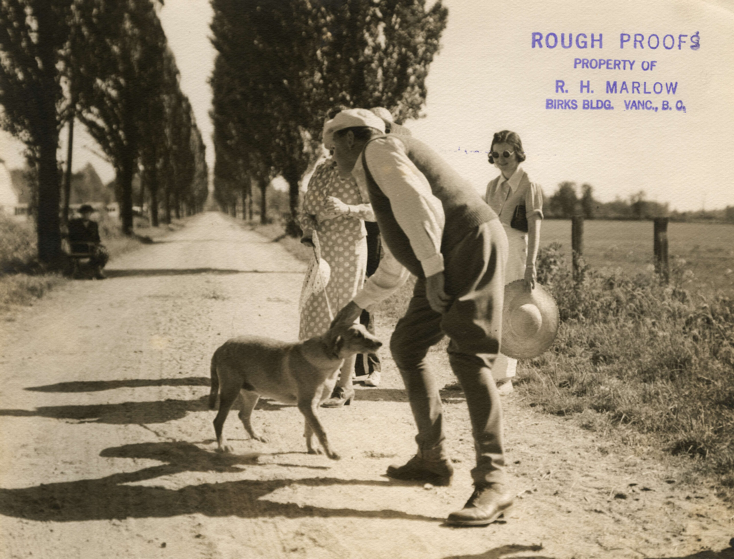 The Hambers and guests touring Minnekhada, ca. 1935. Reference code: AM1036-S5---: CVA 703-5.8.8