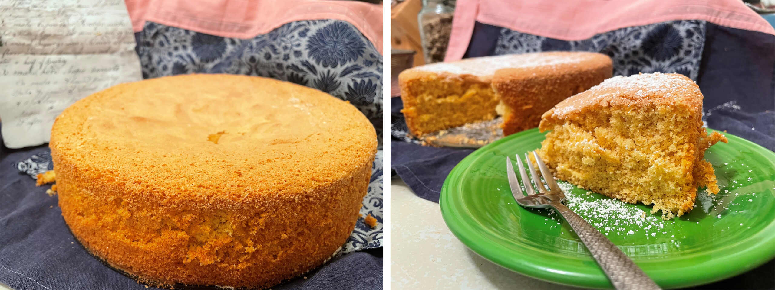 Spunge cacke (half recipe). Photos by Bronwyn Smyth