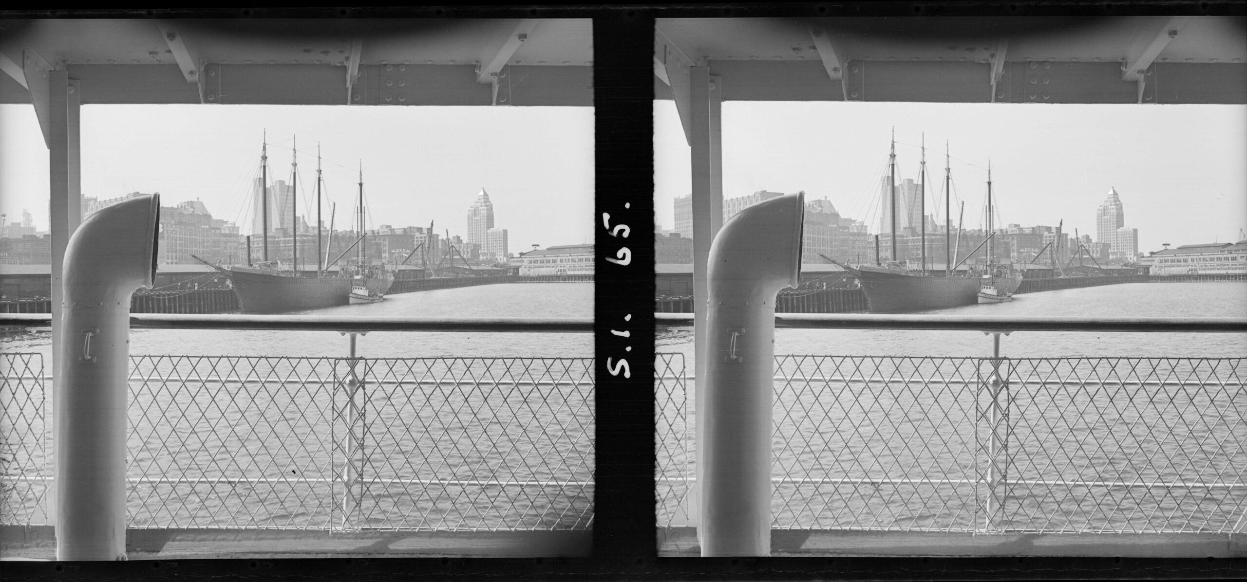 View from the S.S. "Catala" of the "Malahat" at dock, 1930s. Reference code: AM640-S1-: CVA 260-1222