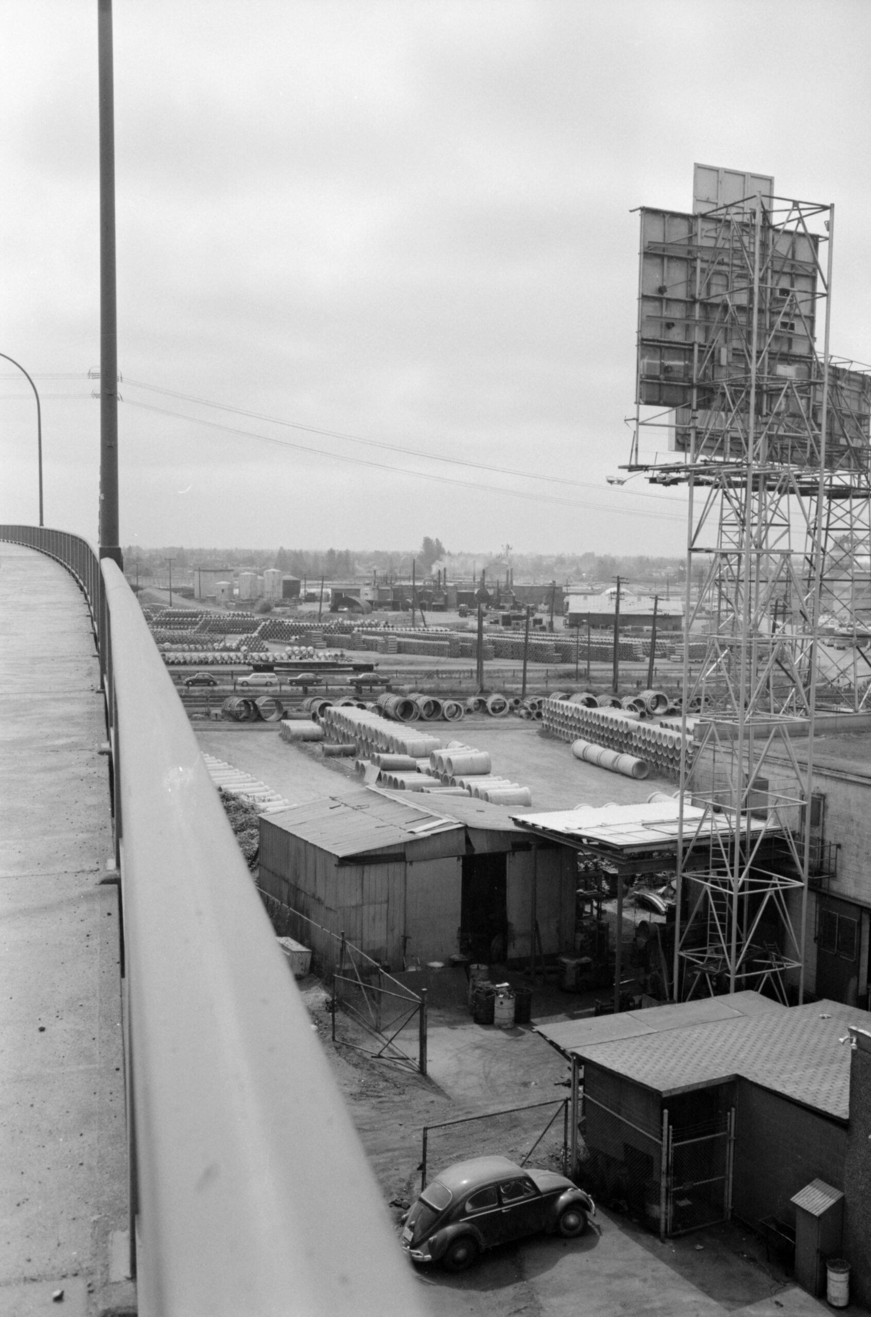 Southwest view from the Oak Street Bridge, 1973. Reference code: COV-S644-: CVA 1095-07206