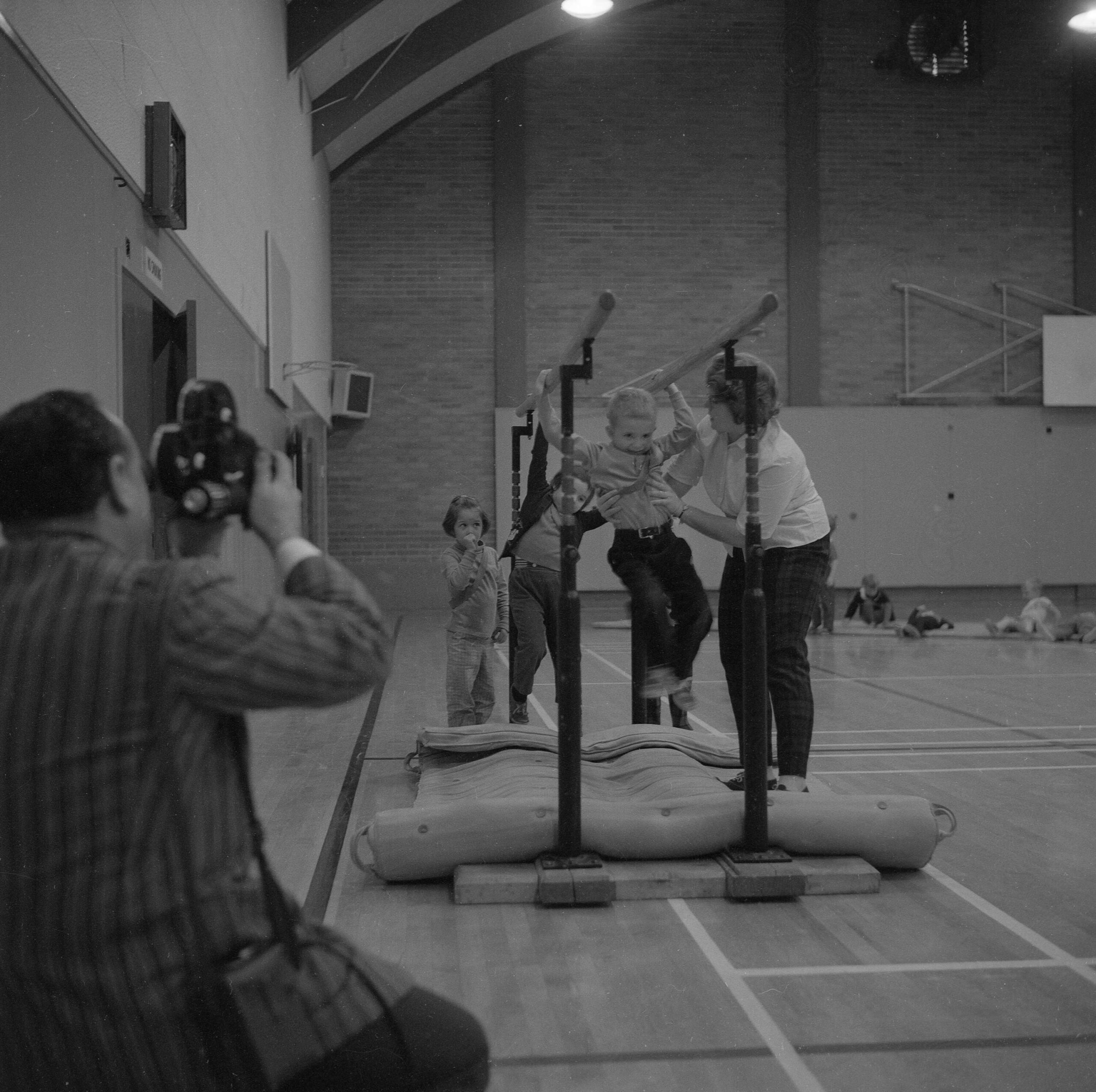 Filming for CBC at the Kerrisdale Community Centre, 1961. Reference code: VPK-S625-: CVA 392-0731