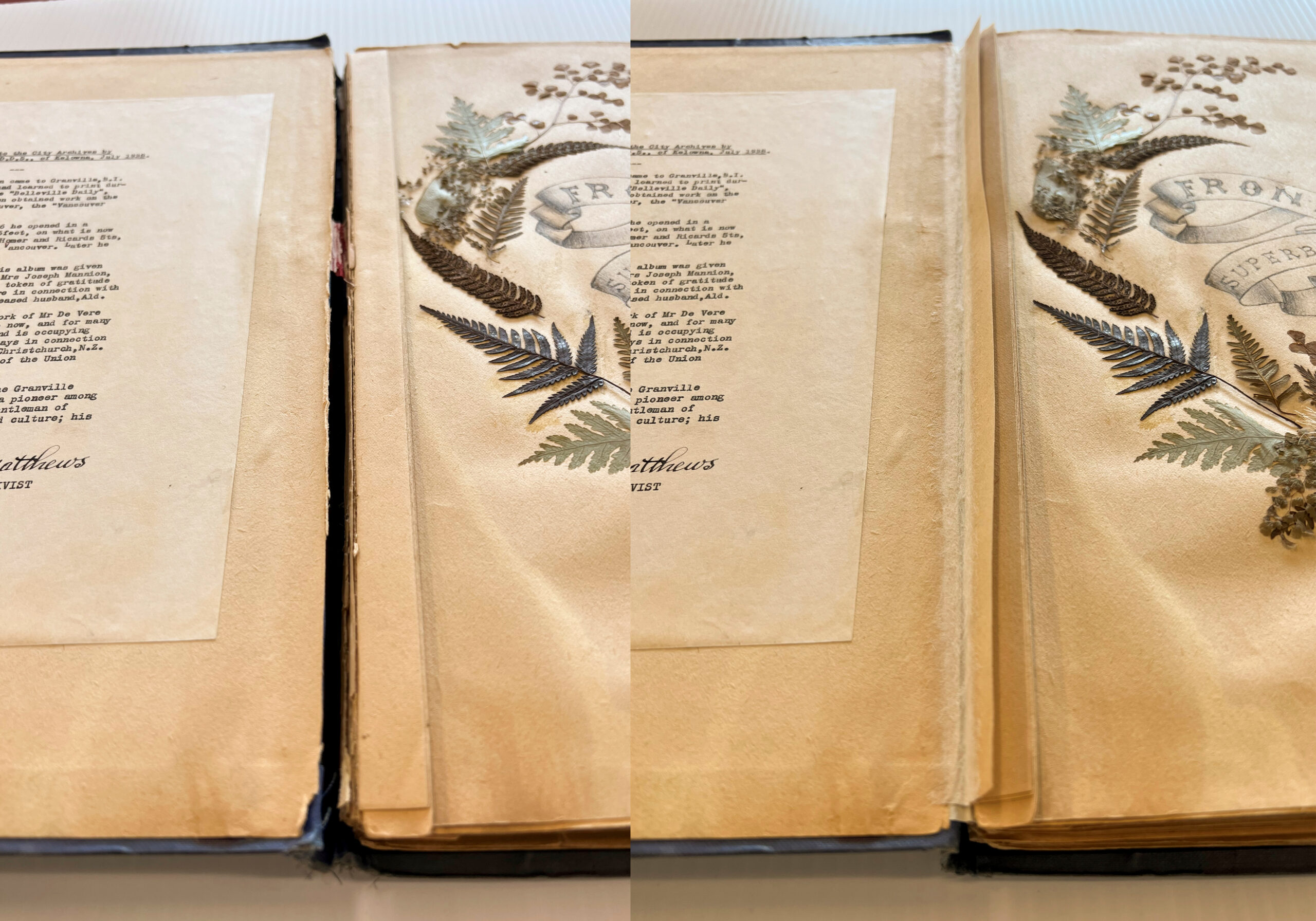 Detail before (left) and after (right) treatment of the front joint.