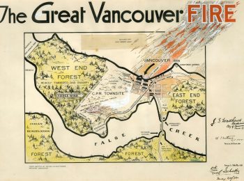 The Great Vancouver Fire. Created by Major J.S. Matthews. 1932. Reference code: AM1562-: 75-54