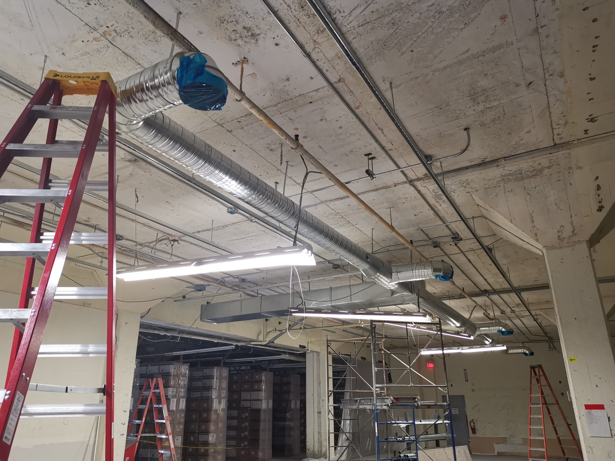 New ductwork installed