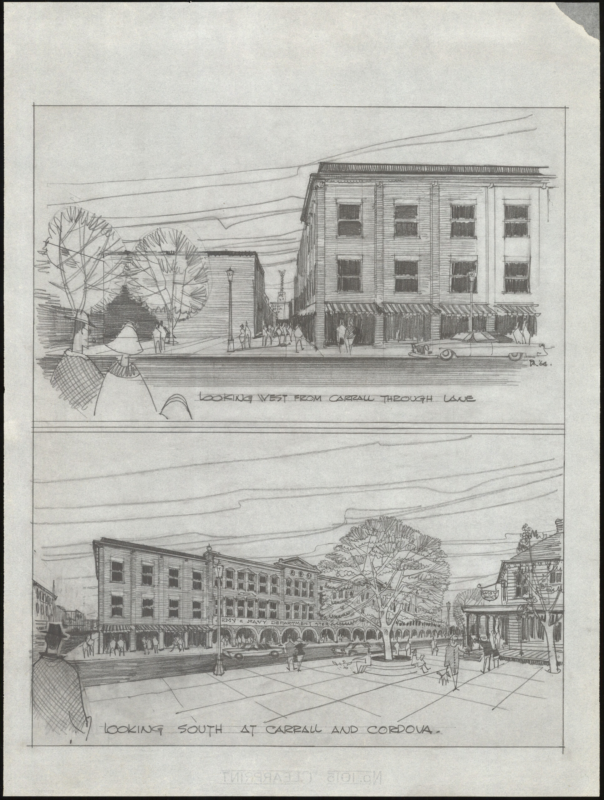Maple Tree Square, 1964. Reference Code: COV-S445-3-: LEG2281.039