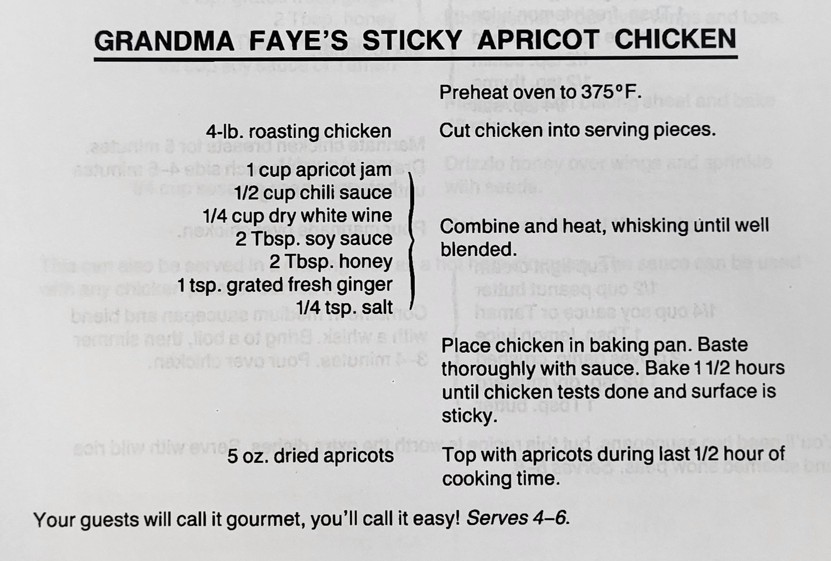 Recipe on page 45 of The Expo 86 Cookbook. Reference code: TX 715 .M462 1986