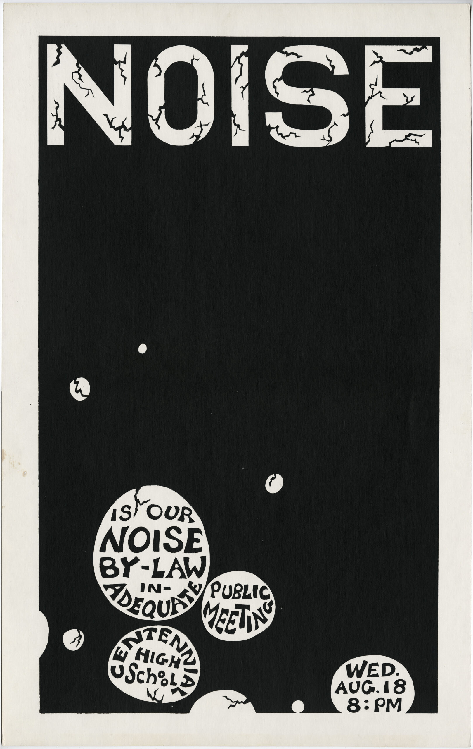 SPEC poster for their noise pollution campaign, ca. 1971. Reference code: AM1556-S6.
 

